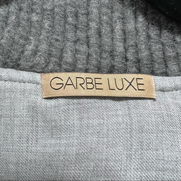 GARBE LUXE Catherine Puffer Cropped Quilted Jacket Size L Army Green - Picture 13 of 13